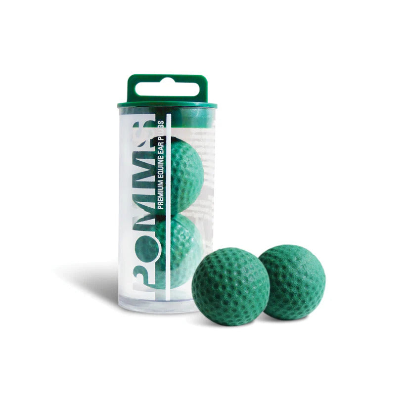 Pomms Premium Equine Ear Plugs Horse in Hunter Green