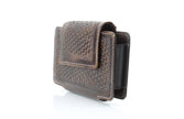 Basket Weave Horizontal Phone Case for Belt