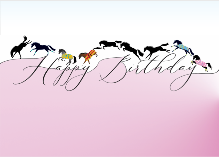 Horse Birthday Card: Happy Birthday