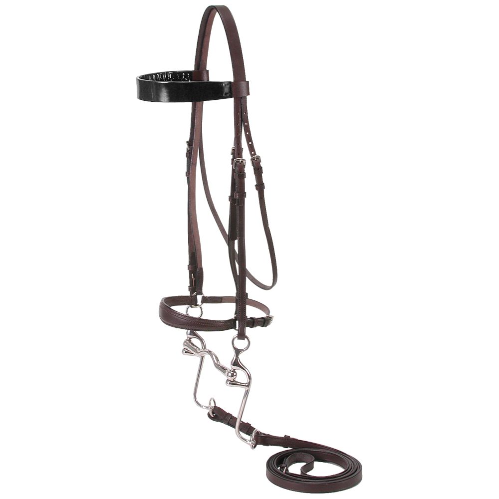 Equitare Walking Horse Bridle Brown Leather