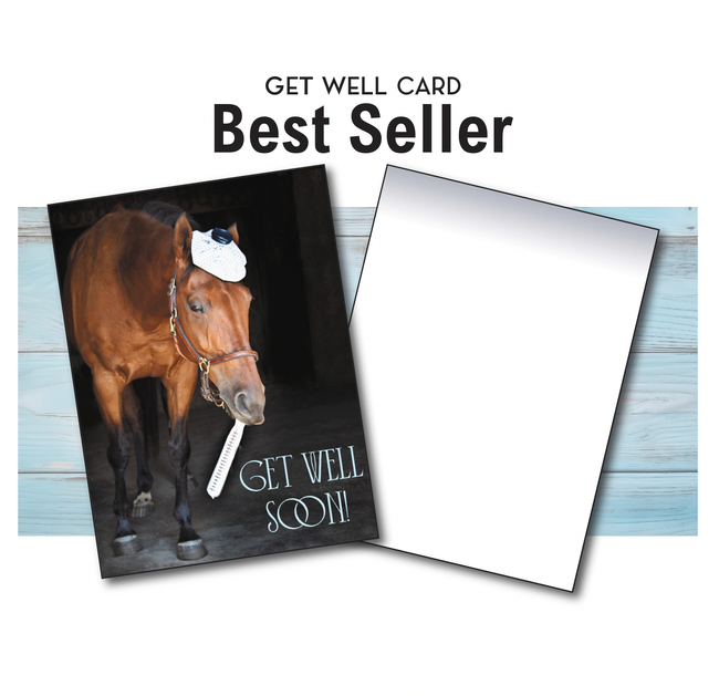 Get Well Card - Horse & Thermometer