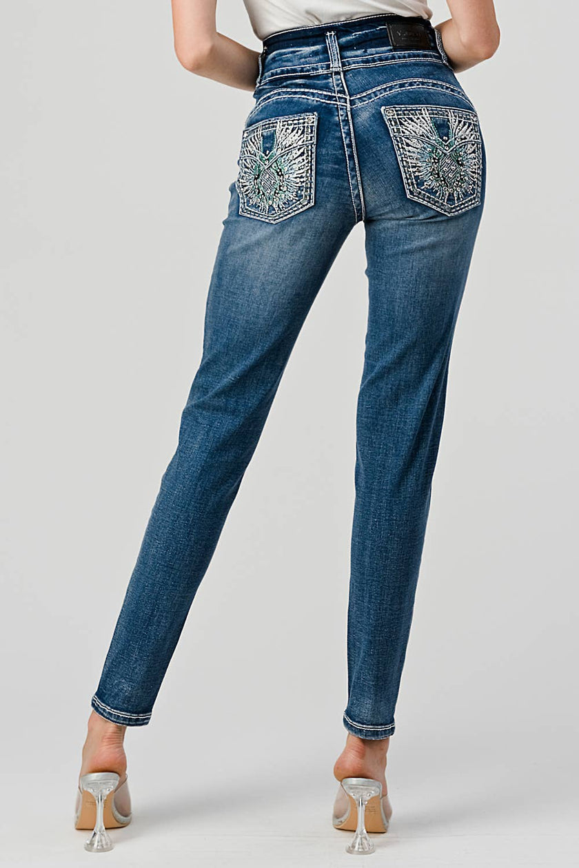 Stretchy Skinny Bling Jeans 
