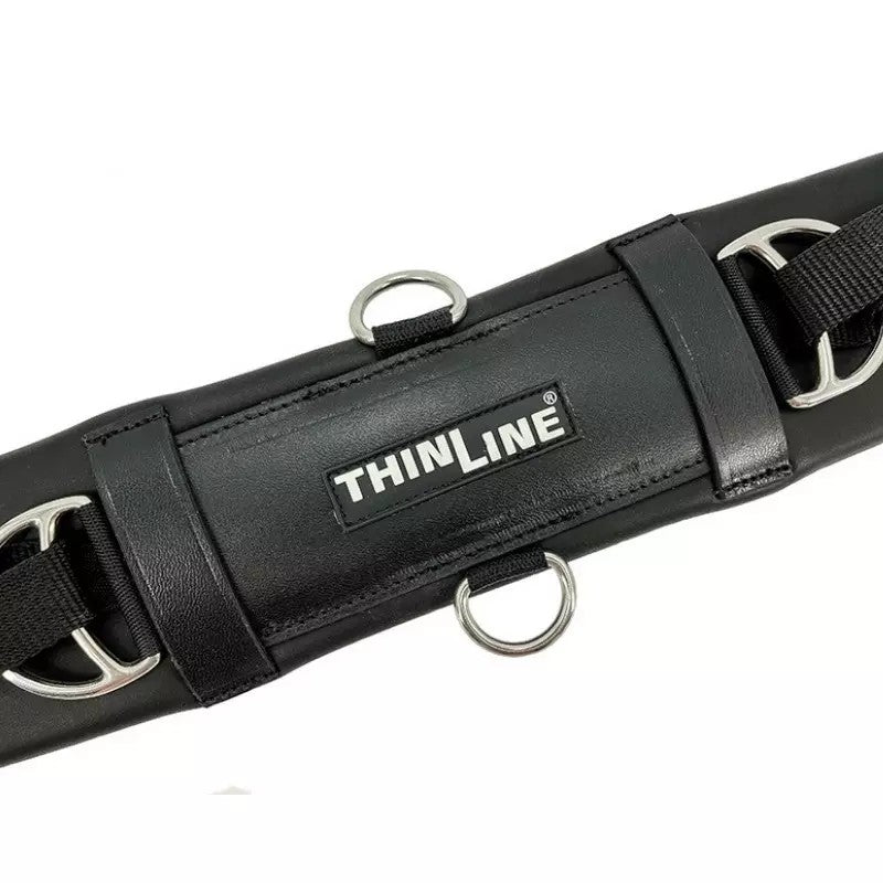 ThinLine Dressage Girth - monoflap with V buckle Black detail view