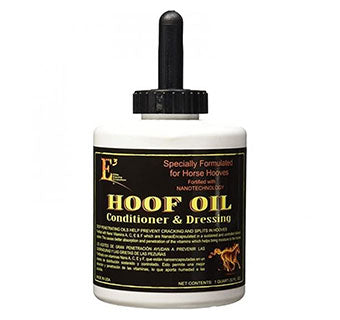 E3 Hoof Oil Conditioner & Dressing w/ Brush 32 oz