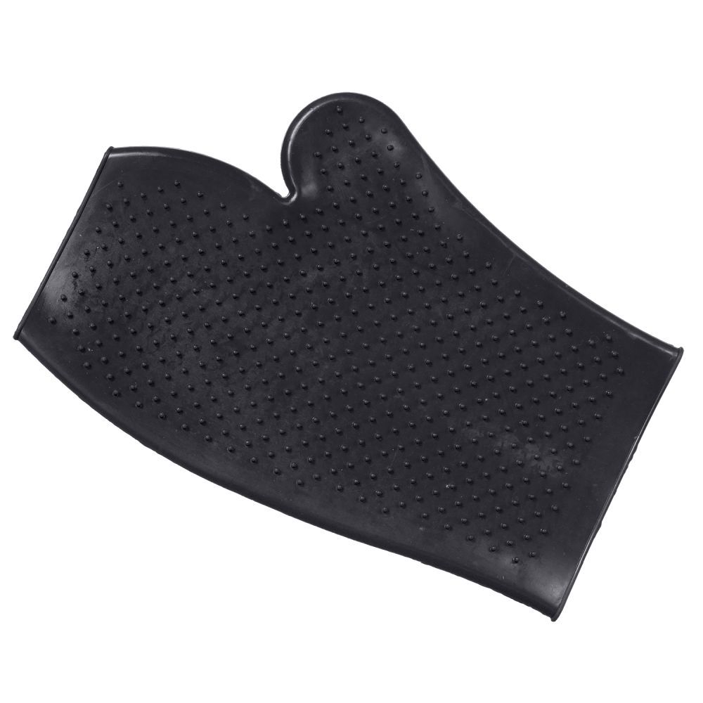 Tough1 Rubber Grooming Glove black