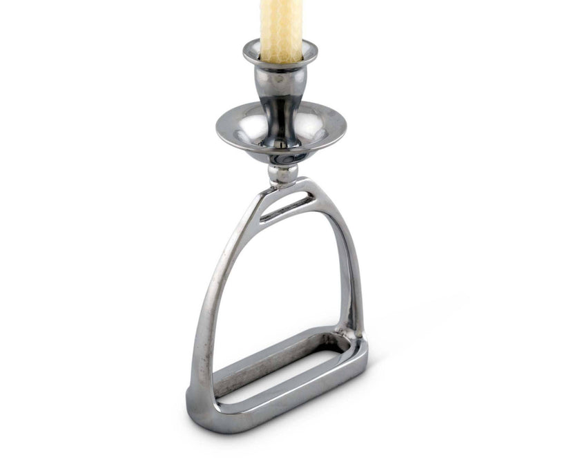 Arthur Court - Equestrian Stirrup Candlestick