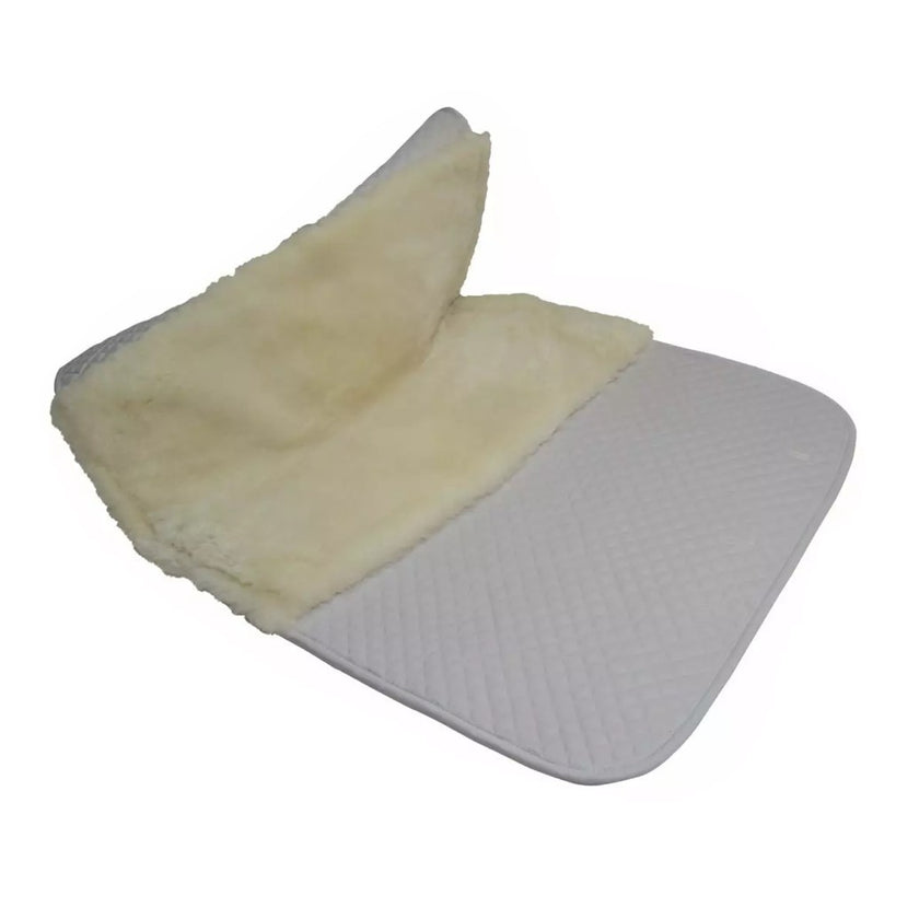 ThinLine Woven Wool Dressage Pad underside - white