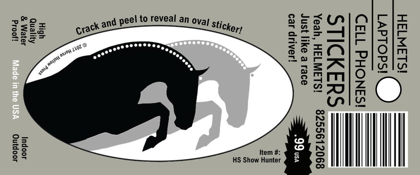Horse Sticker: Show Hunters