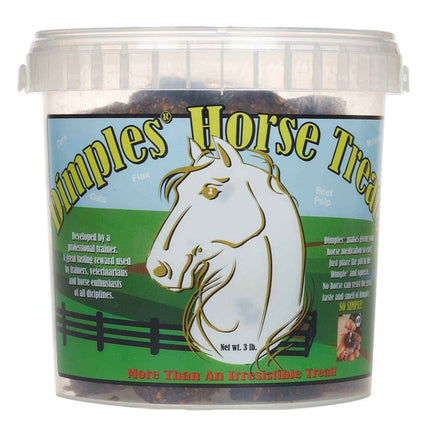 Dimples® Horse Treats in a 3 pound bucket