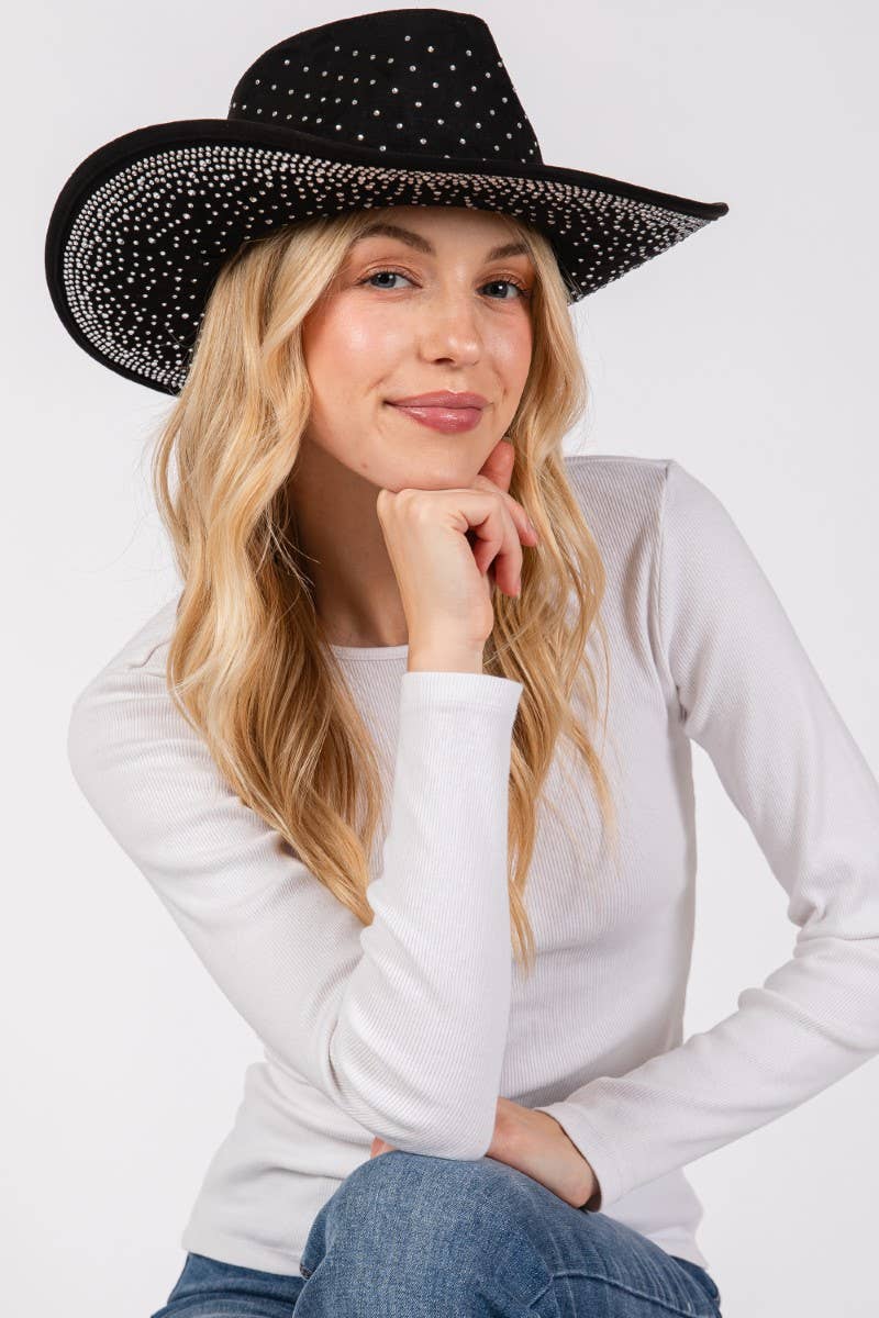 Western Studded Pattern Cowboy Hat