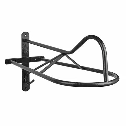 Gullet Support Wall Saddle Rack in black