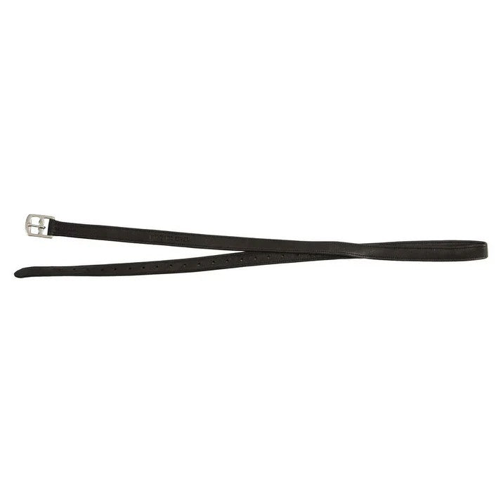 Henri de Rivel Triple Covered Stirrup Leathers in black