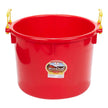 DuraFlex® Muck Tub - Bucket in red 40 quart capacity with handles.