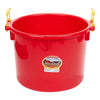 DuraFlex® Muck Tub - Bucket in red 40 quart capacity with handles.