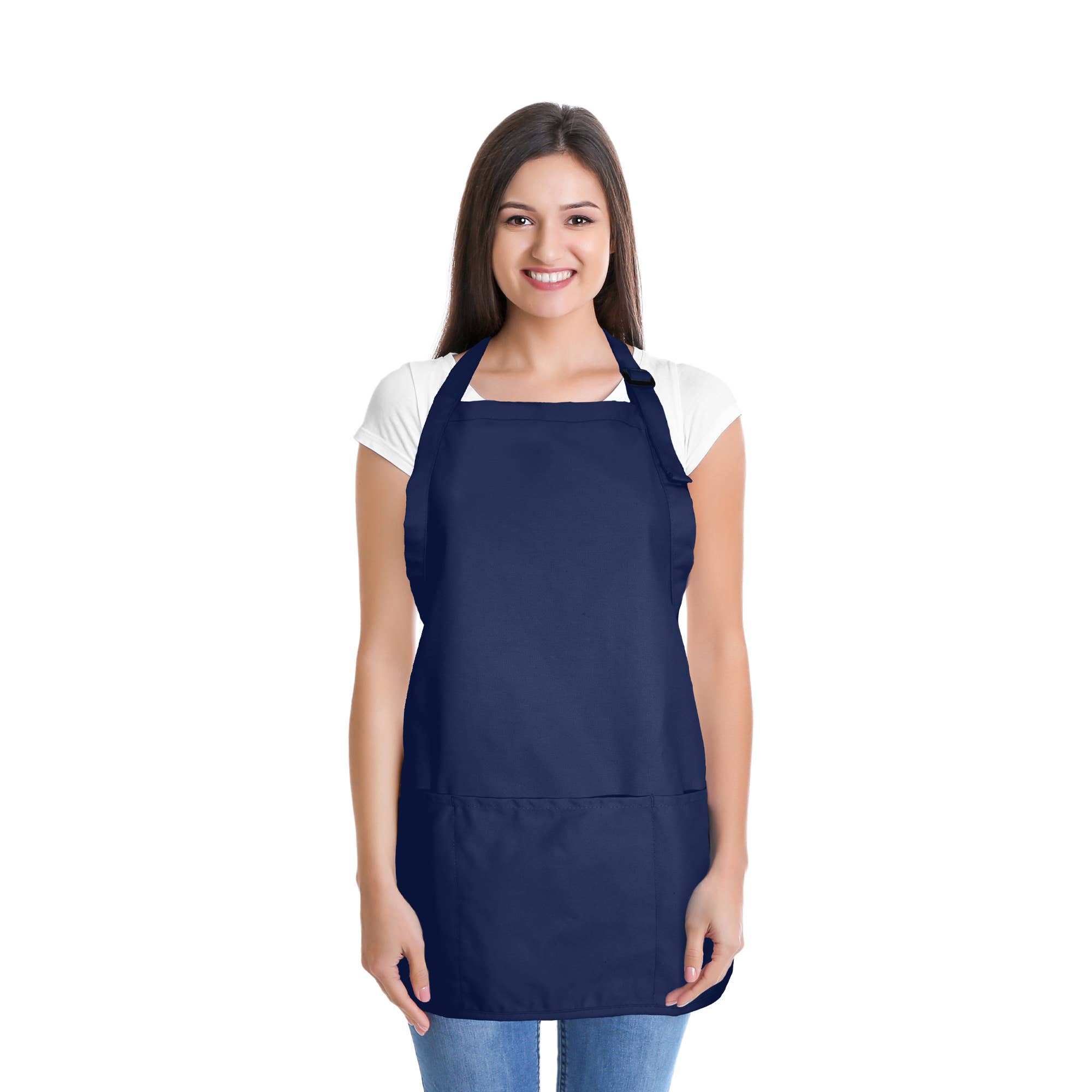 DALIX Poly Cotton Apron - 3 Pockets