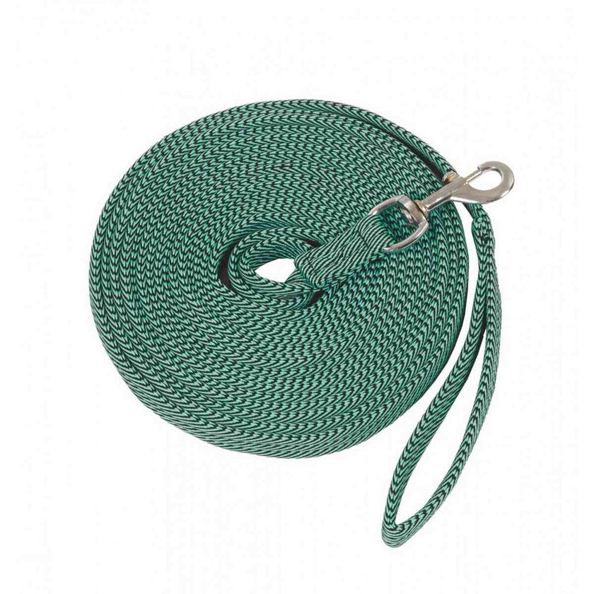 Centaur® 25' Cushion Web Lunge Line Aqua Grey