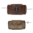 Basket Weave Horizontal Phone Case for Belt