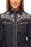 Rodeo Clothing - Women's Embroidered Western Inspired Long Sleeve Shirt