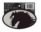 Horse Hollow Press - Oval Equestrian Horse Sticker: Horse w/ Flowing Mane