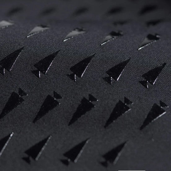 Kerrits Coolcore® Silicone Full Leg Bootcut Riding Tight - shows a detail view of the silicone on the pant leg.