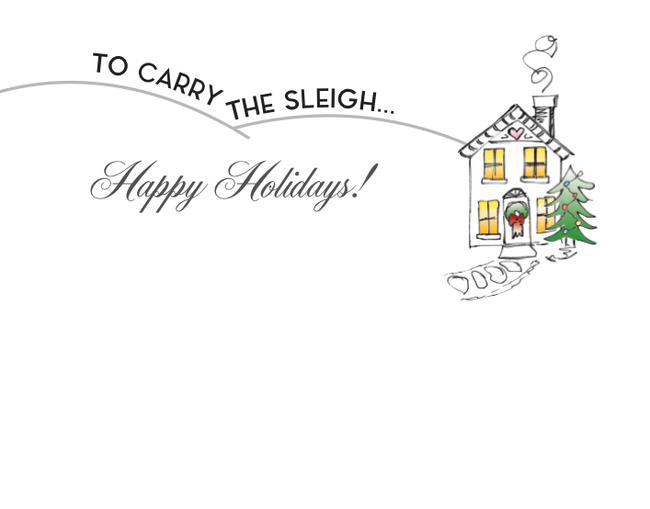Horse Christmas Card - Santa Knows