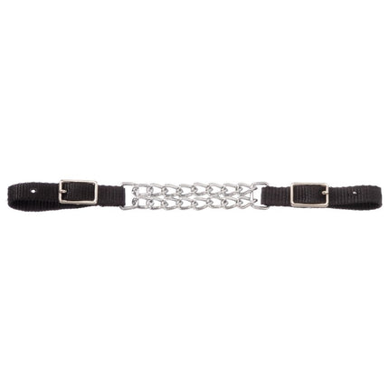 Tough1 Nylon Curb Strap with Double Chain