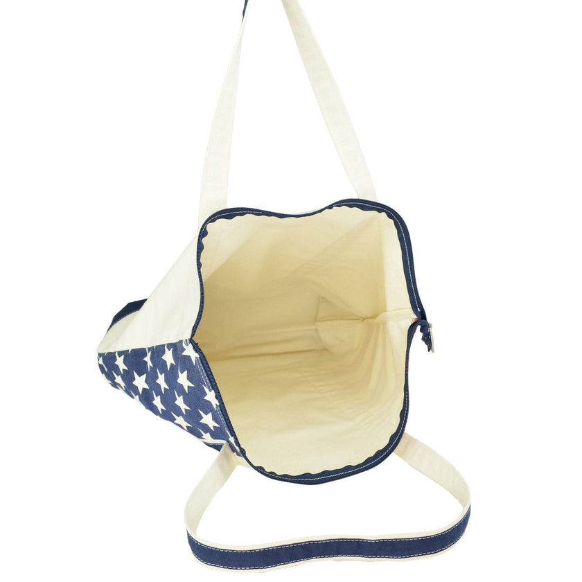Dalix - DALIX Flag Tote Bag USA American Pride Shopping Bag