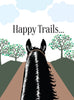Horse Birthday Card: Happy Trails