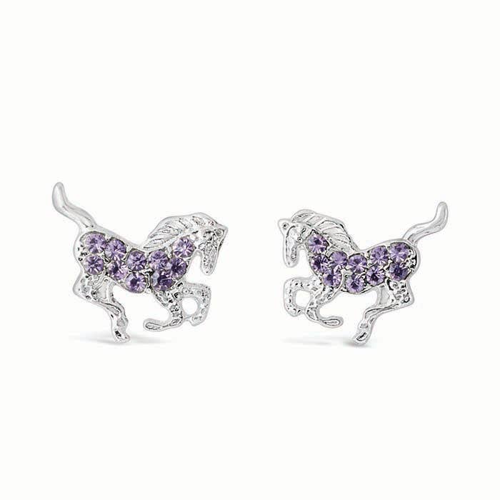 Kid's Galloping Horse Earrings