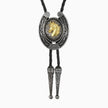  Western Cowboy Bolo Tie Necklace with horse head design.