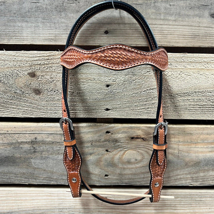 Rodeo Drive - Light Oil Cob - Gag Browband Headstall / Bridle- Short Cheeks