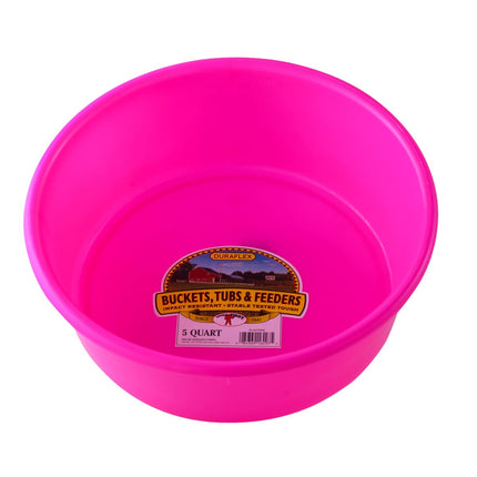 5 Quart Plastic Utility Pan in hot pink