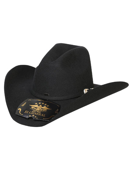 El General Western Wear - Black Western Cowboy Hat