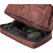 Tooled Leather Print Duffel Bag