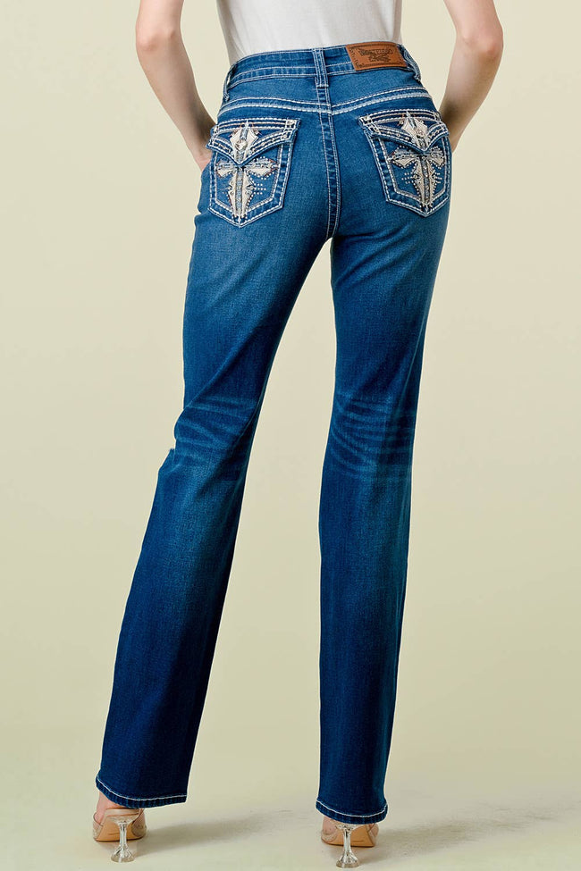 DZ - WB-14 Stretchy Women's Bling Jeans by Westfield Eagle Jeans