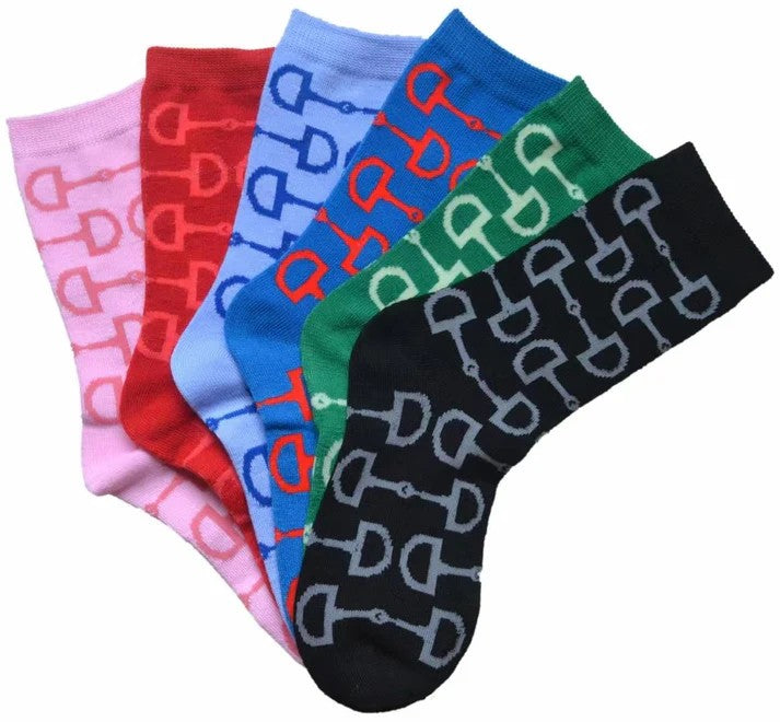 Snaffle Bits Crew Socks