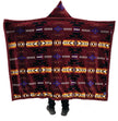 Linen Mart Aztec Wearable Hooded Blanket