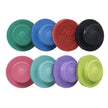 Set of colorful rubber face brushes