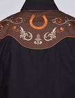 Rodeo Clothing - Men's Western Embroidered Cowboy Snap Button Shirt