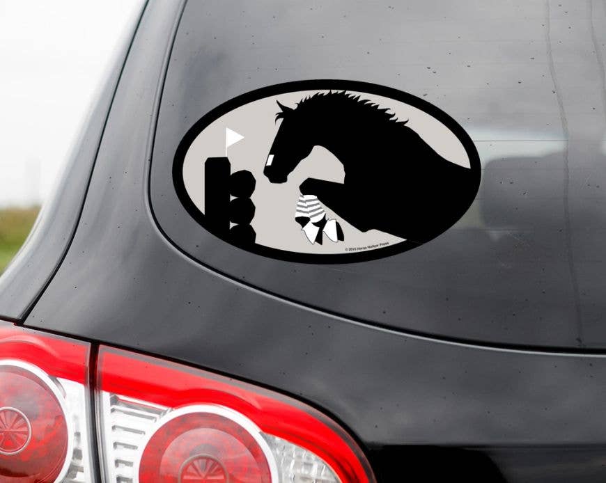 Horse Hollow Press - Oval Equestrian Horse Sticker: Eventer