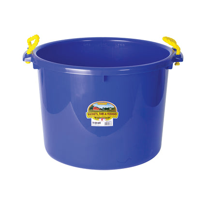 DuraFlex® Muck Tub - Bucket in blue 70 qt capacity with handles