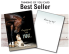 Thinking of You Card - Horse & Dog