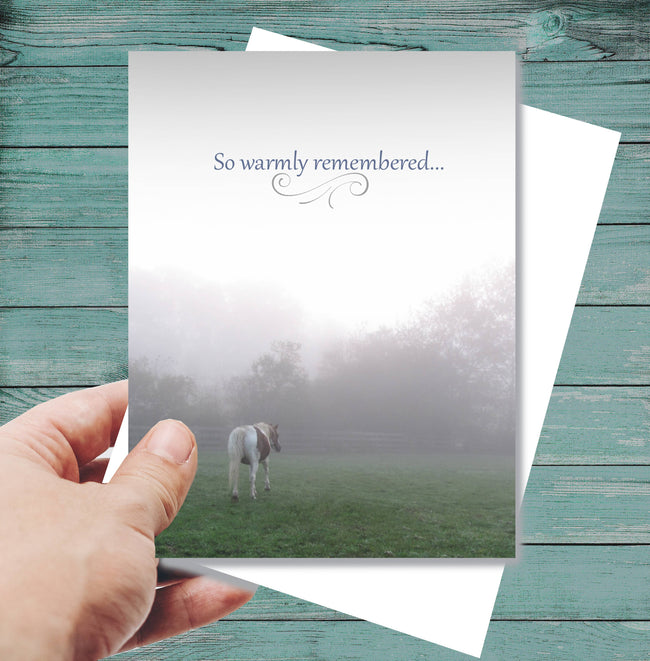 Sympathy Card - So Warmly Remembered...