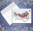 Horse Christmas Card - Santa Knows