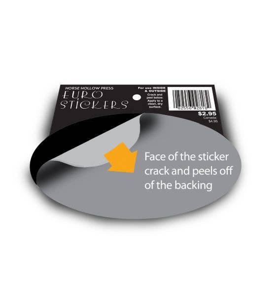 Horse Hollow Press - Oval Equestrian Horse Sticker: Off Course!