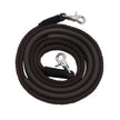 ThinLine Braided Comfort Grip Trail Reins dark brown with snap hooks on ends