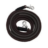 ThinLine Braided Comfort Grip Trail Reins dark brown with snap hooks on ends