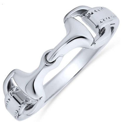 Equipage - Equestrian Horse Snaffle Bit Sterling Silver Ring