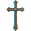 Turquoise Cross with Concho Wall Décor by Tough1®