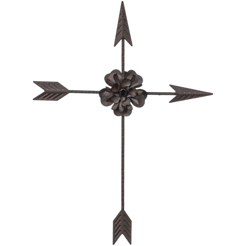 Arrow Cross with Flower Wall Décor by Tough1®